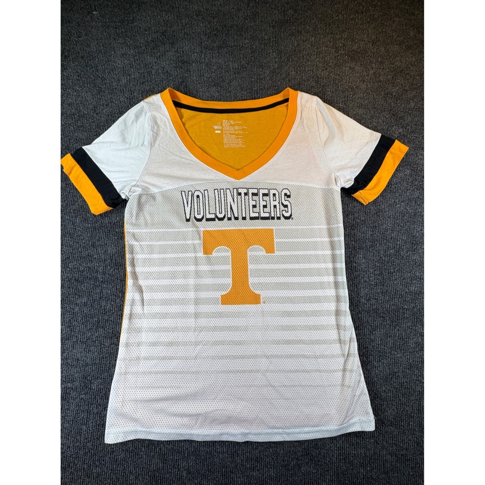 Creative Apparel Tennessee Volunteer V-Neck Mesh Front Jersey Shirt Orange Large